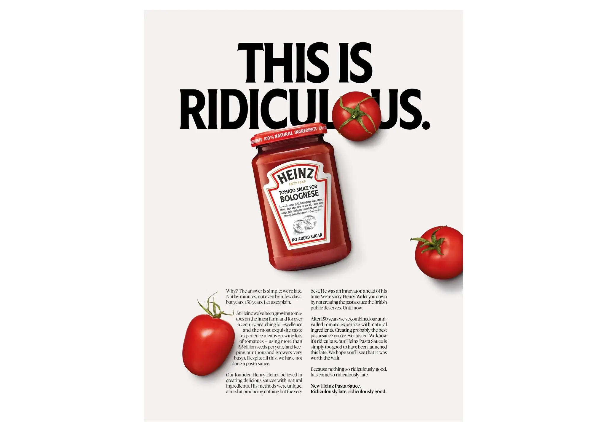 How Heinz apologised to a whole nation